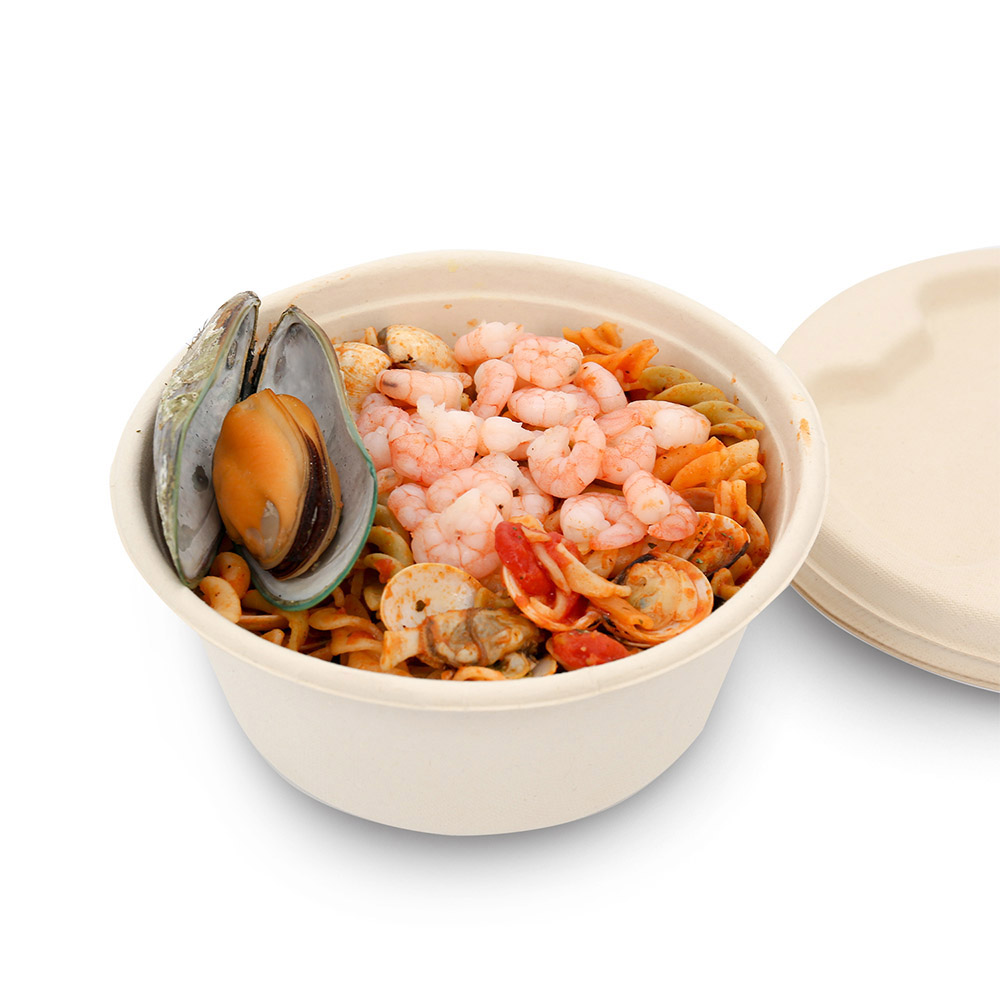 Natural Fiber Take Out Bio-Based Bowl